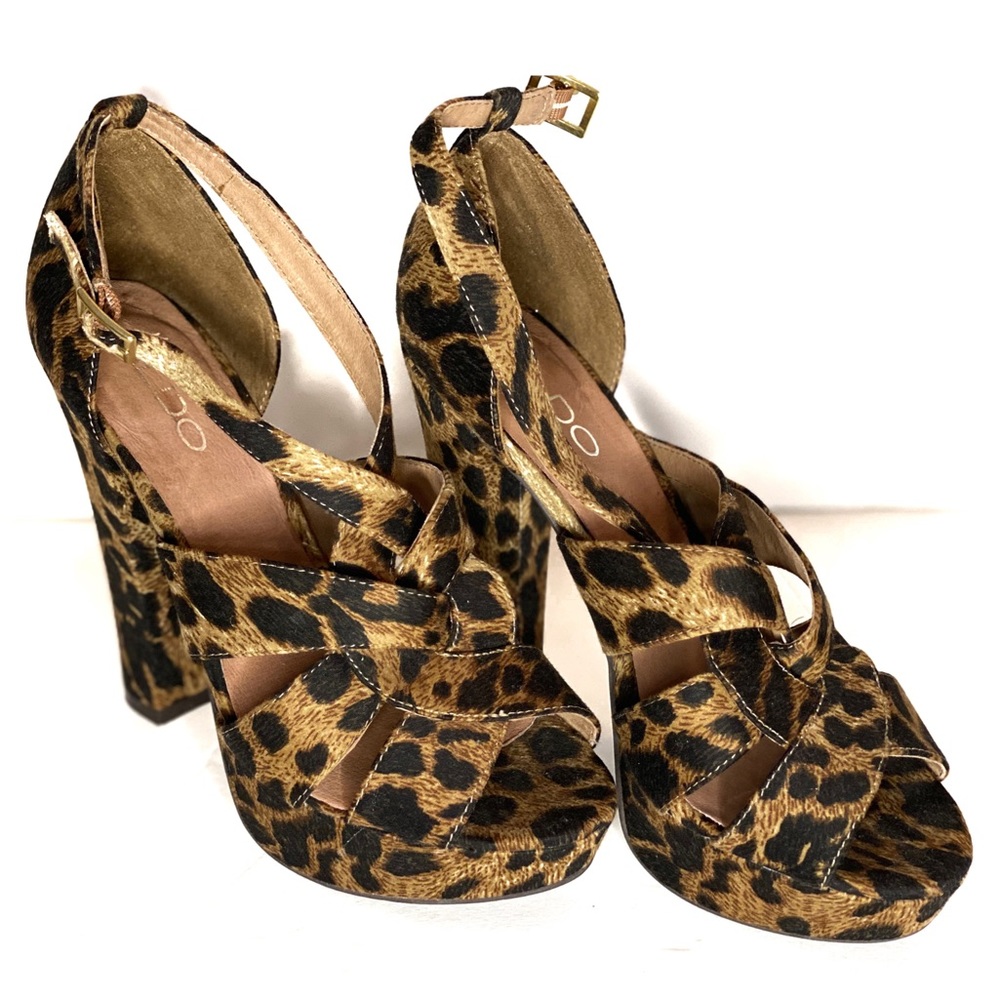 Aldo Leopard Print Heels